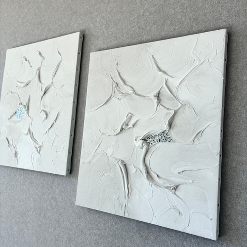 現代アート 2枚セット テクスチャーアート モダン アートパネル ホテル