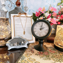 アンティーク置き時計ミニUK 英国アンティーク 小振りな置き時計 丸い頭の可愛い時計 掛け時計