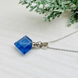 数量限定 ひし形ガラスのアロマペンダント【サージカルステンレス】5色