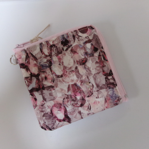 リバティ・アレクサンドラ（トパーズピンク色）ハーフウォレット L字  