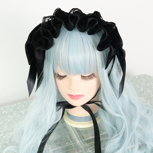 黒菱 ボンネット ヘッドドレス ロリータ ロリィタ ヘッドドレス 黒菱 ボンネット ヘッドドレス ロリータ ロリィタ ヘッドドレス