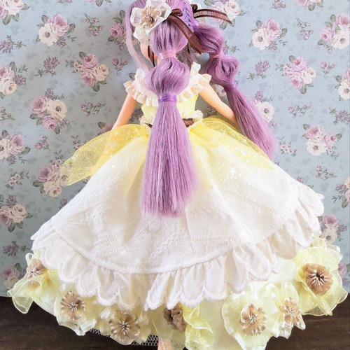 ドール服 リカちゃん 27cmドール ひまわりの花束ドレス その他