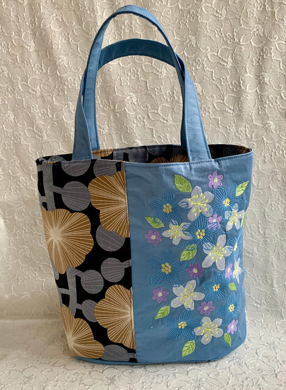 VOGUE 花柄刺繍 トートバッグ - メルカリ
