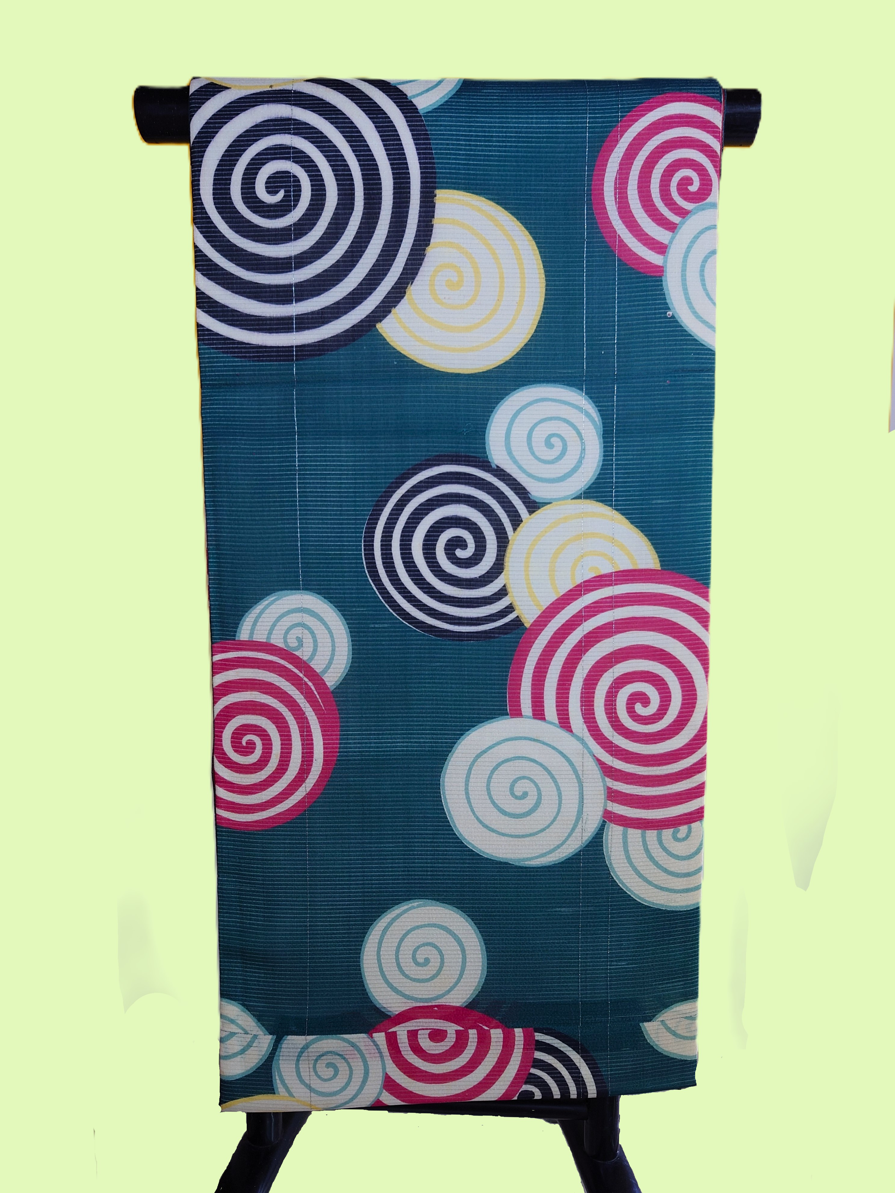 【袋帯】絽渦巻のアンティーク帯