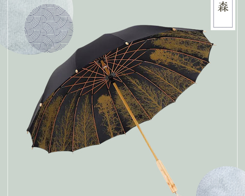 モンブランの傘クリーム色 雨傘模様入り 木製ハンドル モンブランの傘クリーム色 雨傘模様入り 木製ハンドル 楽天市場