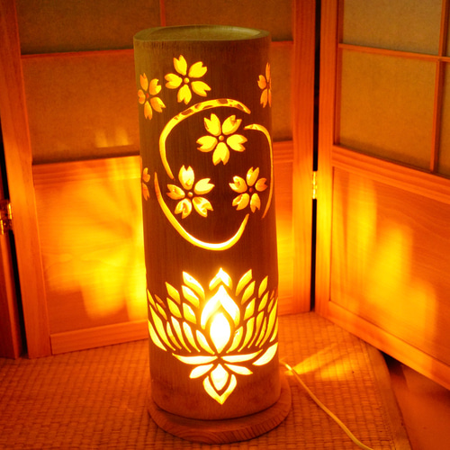 竹灯り彩シリーズ〜蓮の池〜竹灯籠極太孟宗竹