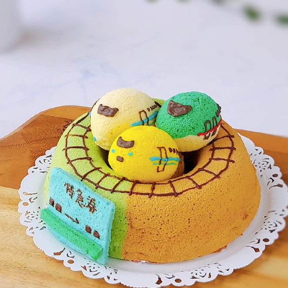 名入れ可！デコシフォンケーキ【新幹線】 ケーキ Sweet Bee 通販 