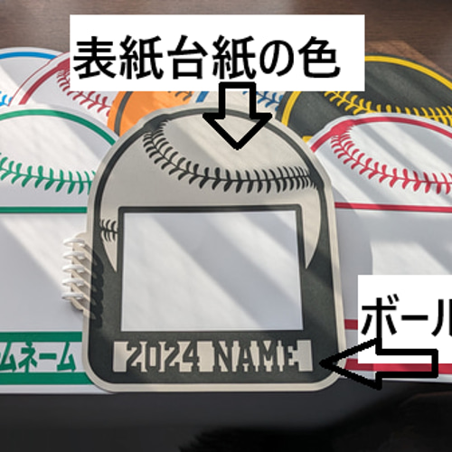 再販】写真ポケット付き 寄せ書き・アルバムブック (野球ボール ) 7枚