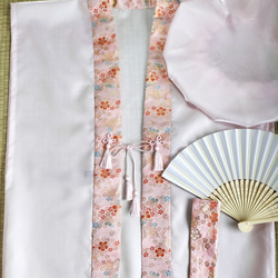 御長寿祝い金色『紗綾形』ちゃんちゃんこ3点セット 着物 CHIZUyou+