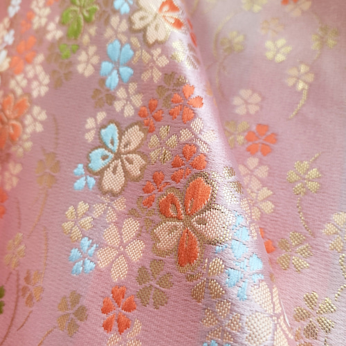 100歳百寿紀寿『虹色桜』西陣織金襴 天女の羽衣風ちゃんちゃんこ