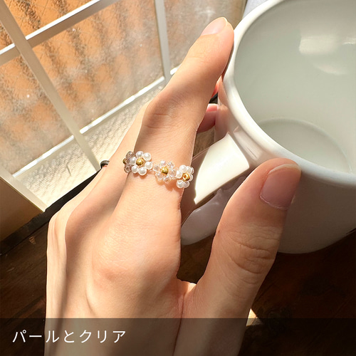 選べる！ビーズリング2個セット 指輪・リング kuma beads 通販