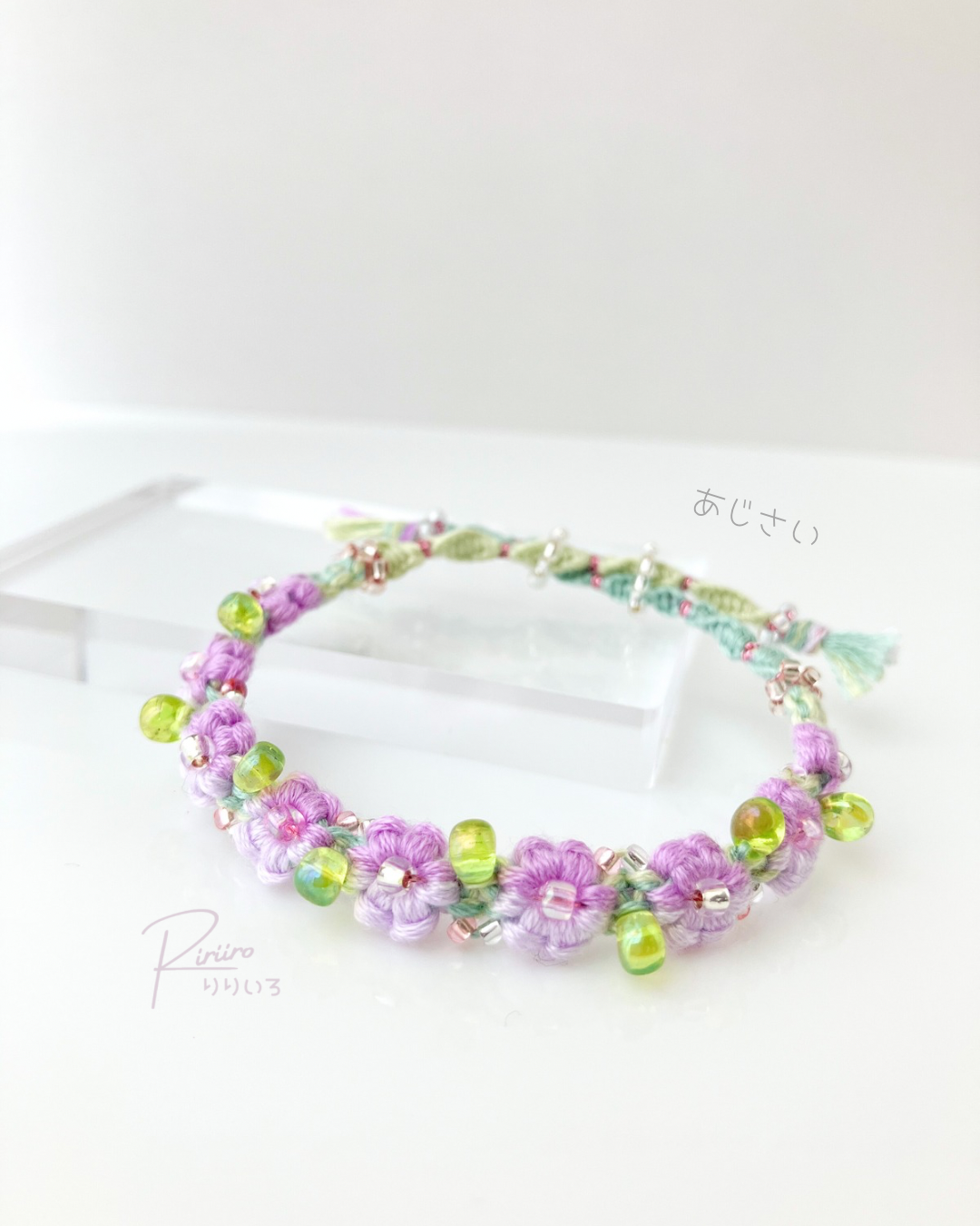 桃蓮玉 紫アゲハ ミサンガ✨ 桃蓮玉様専用 紫アゲハ ミサンガ✨