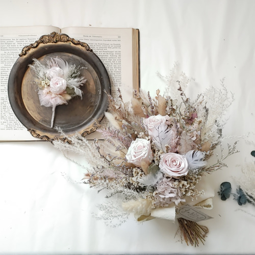 オーダーメイド》ウエディング2点セット（ブーケ・ブートニア） | Ma