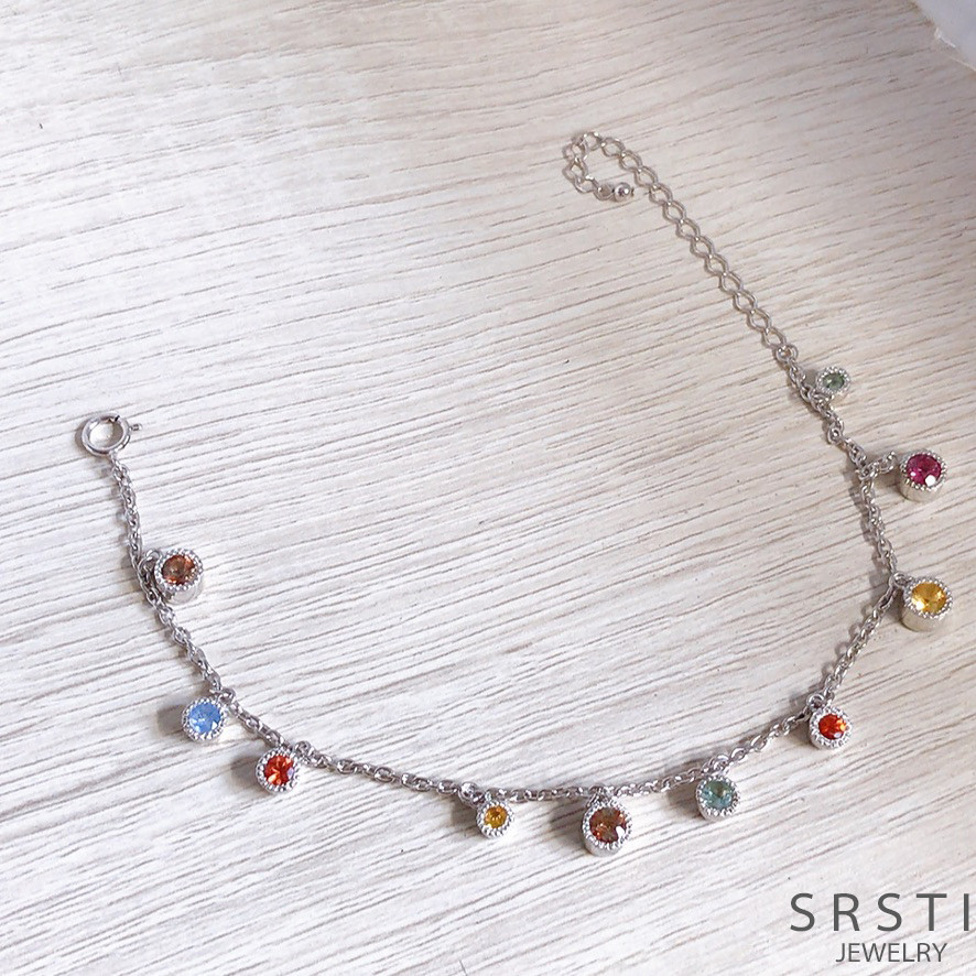 マルチストーン SV925 ブレスレット