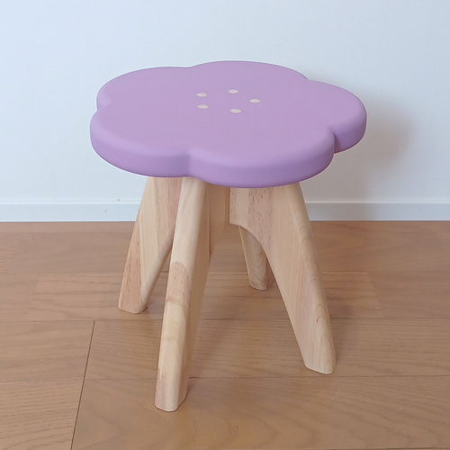 早い者勝ち 即納可】はなびらスツール 花びら5枚／サンセットパープル