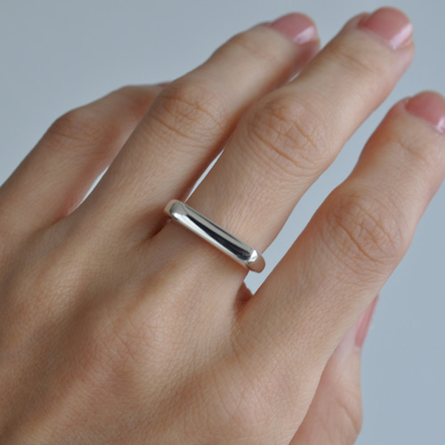 SILVER950 BAR SETTING RING/シルバー/リング