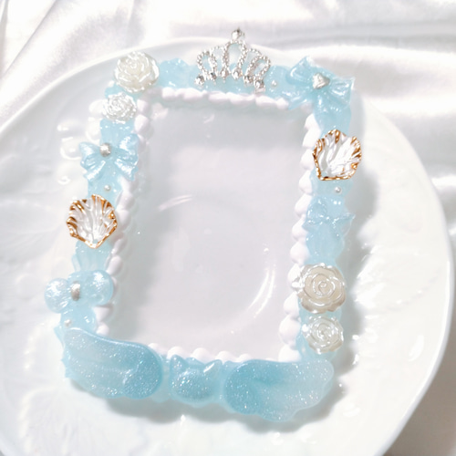 水色のホイップデコ硬質カードケース 【B8サイズ】 名刺入れ・カード