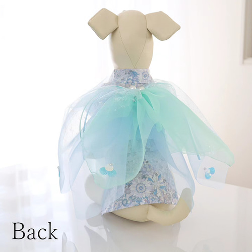 犬服ハンドメイド　文化人形柄正絹　浴衣　CHOCO 楽天市場】犬 夏服 犬 服 遊泳 金魚柄 浴衣 小型犬 中型犬 大型