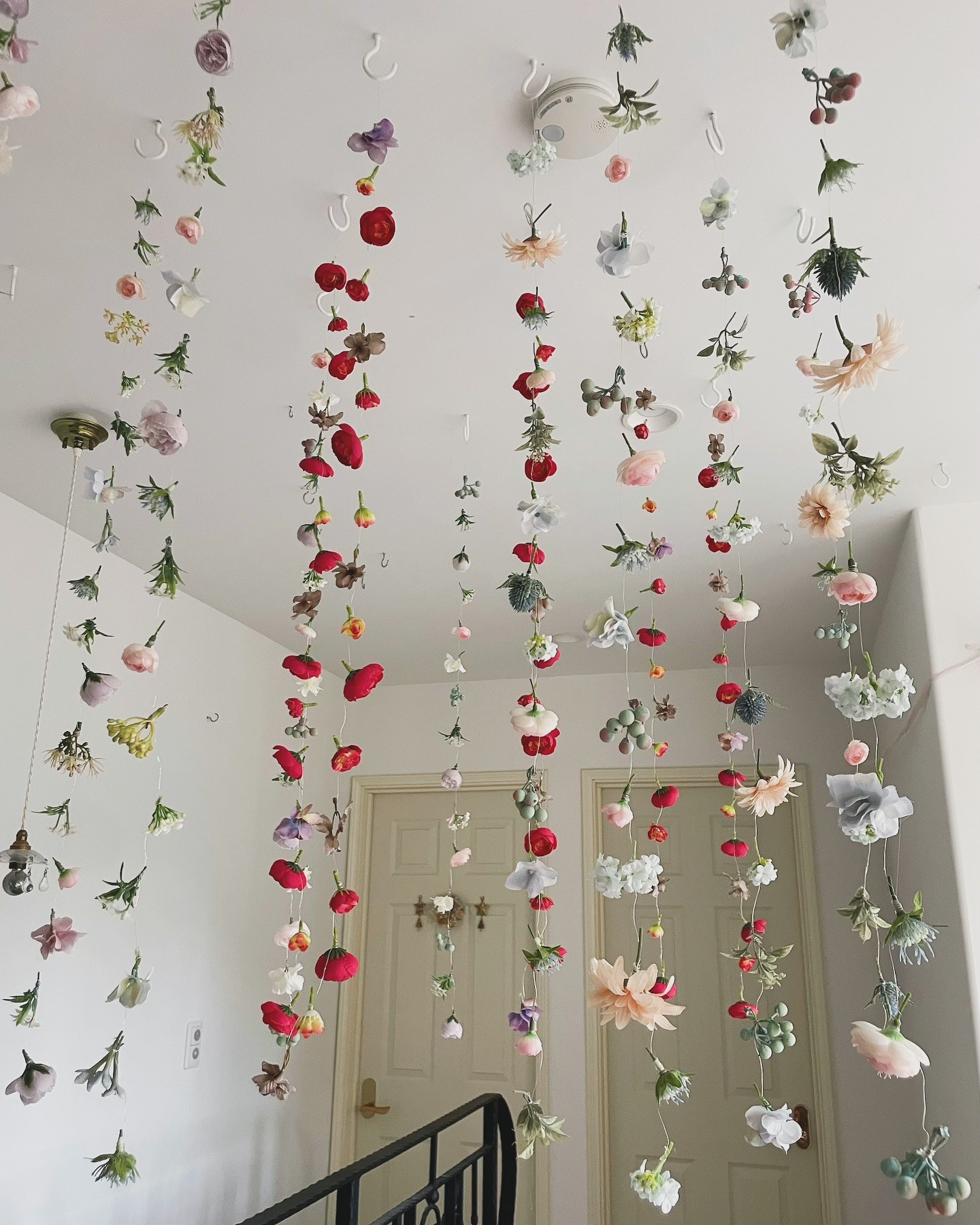 flower curtain アーティフィシャルフラワー カーテン ✩⡱ フライングリース アーティフィシャルグリーン