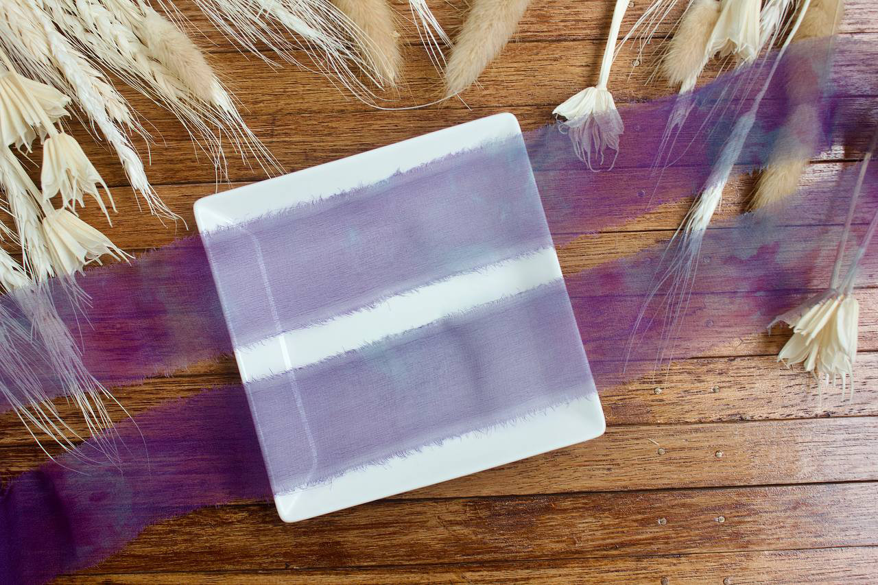 裂き布リボン カラー染め あまったるく 