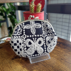 送料無料】ミナペルホネン/2024フォレストタイルforest tileネイビー