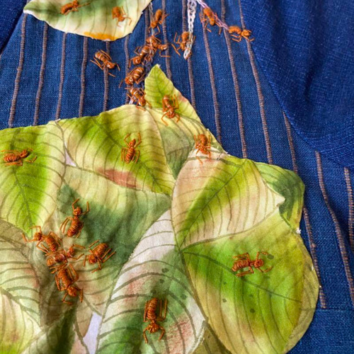本物？みたい 手作りハンドメイド刺繍アリワンピース ワンピース 夢を 