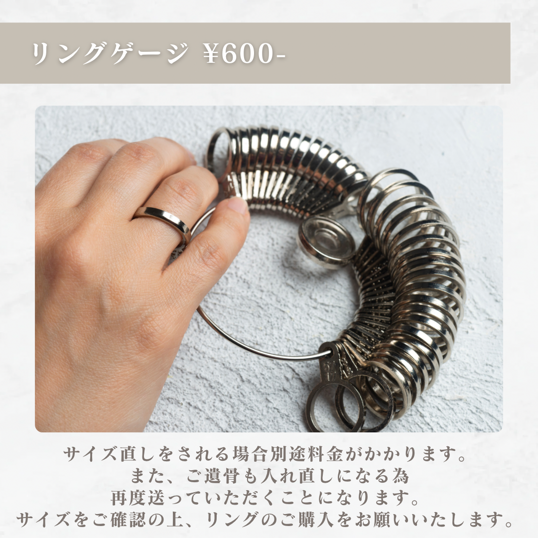 【レオ】遺骨リング 遺骨ジュエリー メモリアルリング メモリアルジュエリー 手元供養 完全防水