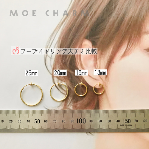 メタルレッドボールチェーン✳︎2連デザインチェーン イヤリング