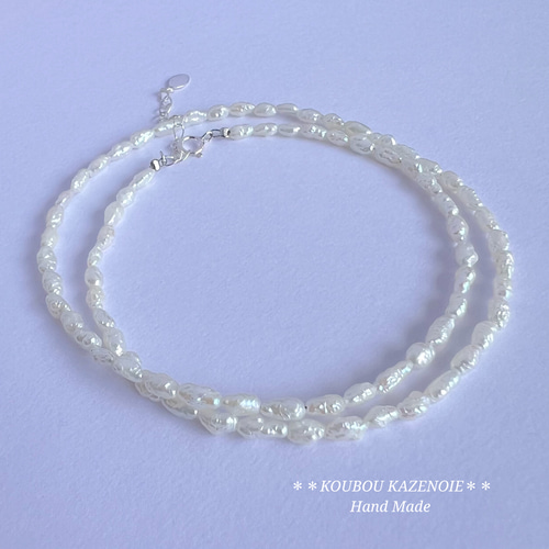 希少バロックパール◇silver925◇淡水ベビーパール ネックレス 希少バロックパール◇silver925◇淡水ベビーパール ネックレス