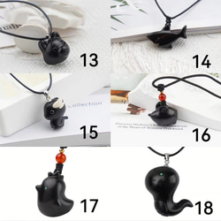 ハンドメイド 木のネックレス ペンダント 紫檀 キツネ 手作り 木アート 誕生日 周年 記念日 男性女性 ギフト 9枚目の画像