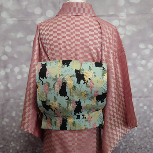 ❁❁ 袋帯 剥げ 変化結び作り帯 ❁❁ 2部式☆a62
