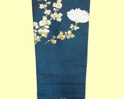 名古屋帯】金箔菊文様 アンティーク帯 和装小物（帯・半襟） 和小物