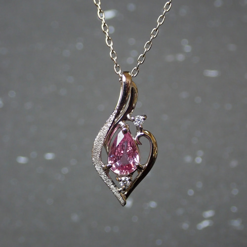 ピンクサファイア（通常ー加熱ソーティング付き）スターダスト梨地  