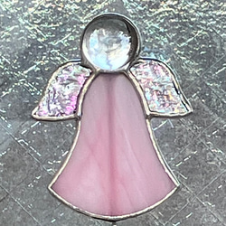 ステンドグラスのバタフライレディのフィギュア 蝶の置物 フリモントの