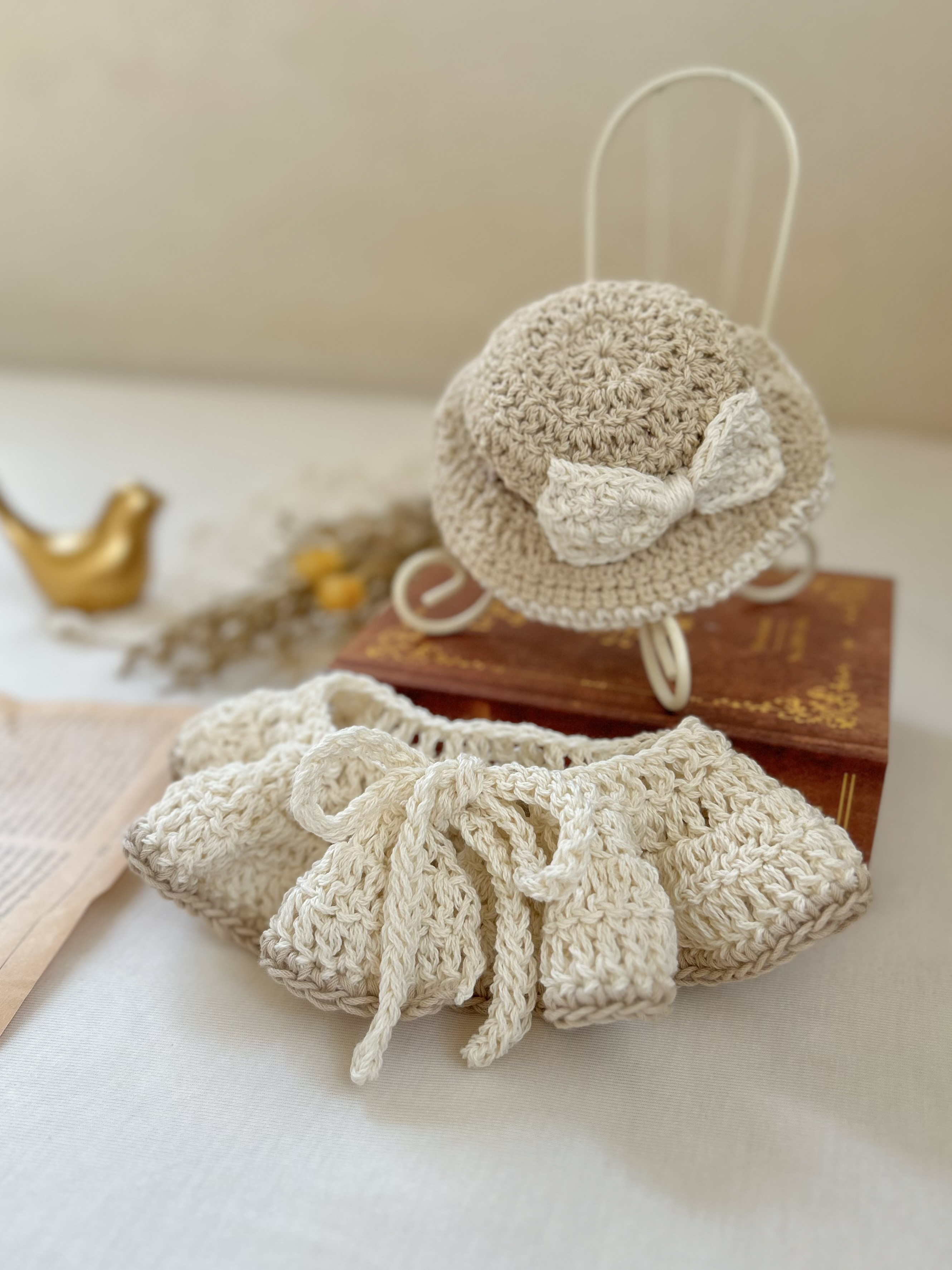 犬 猫 付け襟 スタイ ケープ ナチュラル かぎ編み ペット服