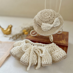 犬 猫 付け襟 スタイ ケープ ナチュラル かぎ編み ペット服