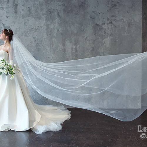 ロングベール(フロントミディアム)VLM-01|花嫁 結婚式 挙式