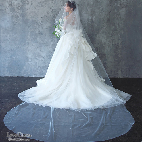 ロングベール(フロントミディアム)VLM-01|花嫁 結婚式 挙式