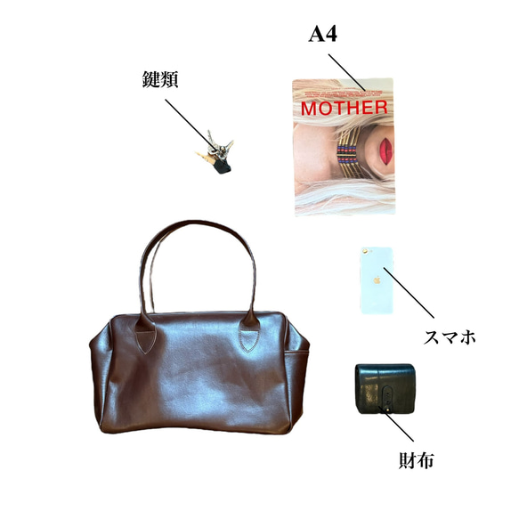 秋の差し色。本革 パラシュートバッグ／オレンジ｜ミリタリールーツ×くったりレザーの相棒 8枚目の画像