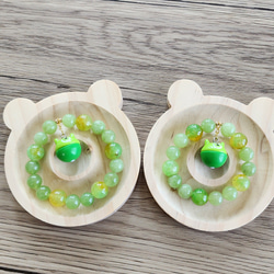 ͜· ꕤ︎︎ 青ピンクの海 (配信 DIY JOJO ビーズ) ブレスレット shoco