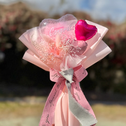 卒業祝い ｜フラワーバルーンブーケ ピンク｜名入れ可｜発表会｜誕生日