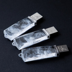 滴る氷の透明USBメモリ【Melty-ice Drops】(32,64GB) 13枚目の画像