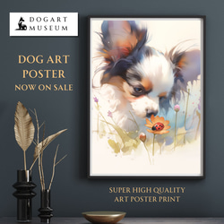 ☆特別価格【原画】『トオボエ通り』（絵画犬チワワパピヨン