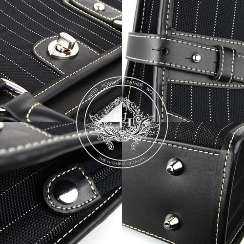 unitedHOMME】ストライプ柄ターンロック仕様ビジネスバッグ□UH unitedHOMME】ストライプ柄ターンロック仕様ビジネスバッグ□UH