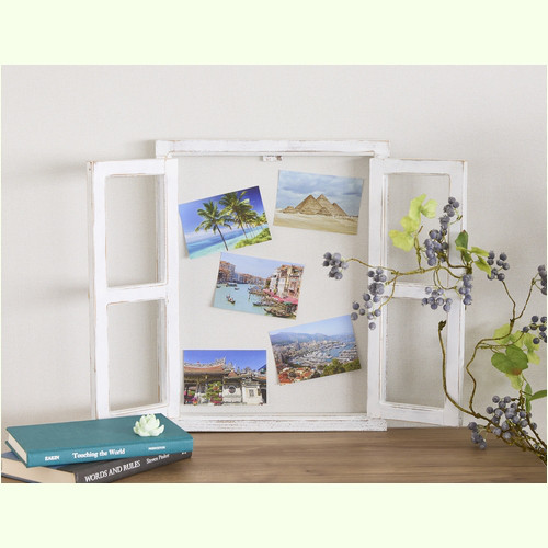 エイジングアンティーク調 ダメージ加工 フェイク窓ウィンドウ 窓枠