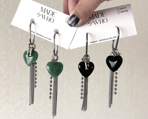 名入れ♡ハート✨イニシャル フープピアス カスタムピアス シルバー ハンドメイド dff86801055be1edbc36b0710a6eab