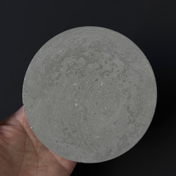 PM-1■12.9cm モルタル サークルプレート■ ディスプレイ 器 皿 インテリア 什器 オブジェ コンクリート 4枚目の画像