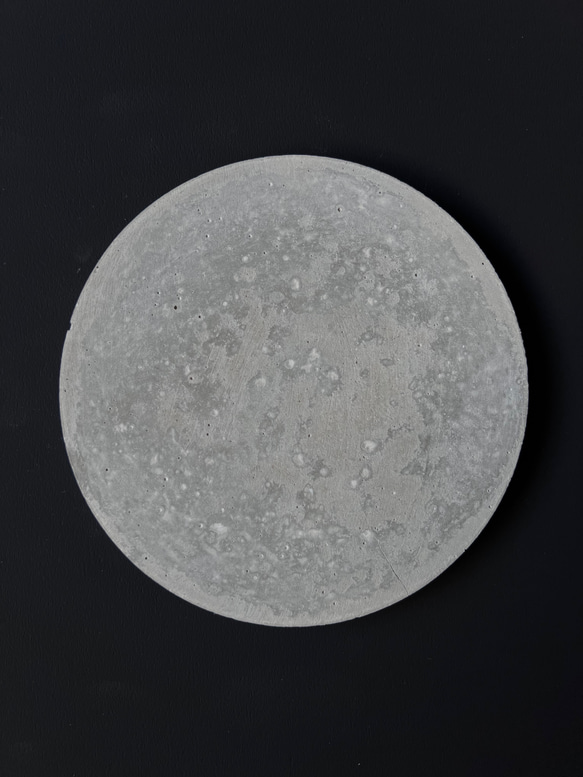 PM-1■12.9cm モルタル サークルプレート■ ディスプレイ 器 皿 インテリア 什器 オブジェ コンクリート 3枚目の画像