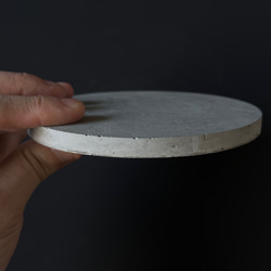 PM-1■12.9cm モルタル サークルプレート■ ディスプレイ 器 皿 インテリア 什器 オブジェ コンクリート 6枚目の画像