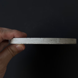 PM-1■12.9cm モルタル サークルプレート■ ディスプレイ 器 皿 インテリア 什器 オブジェ コンクリート 5枚目の画像